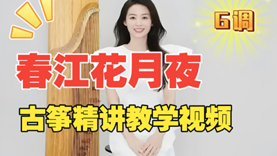 古筝名曲《春江花月夜.G调》袁雪梅教学